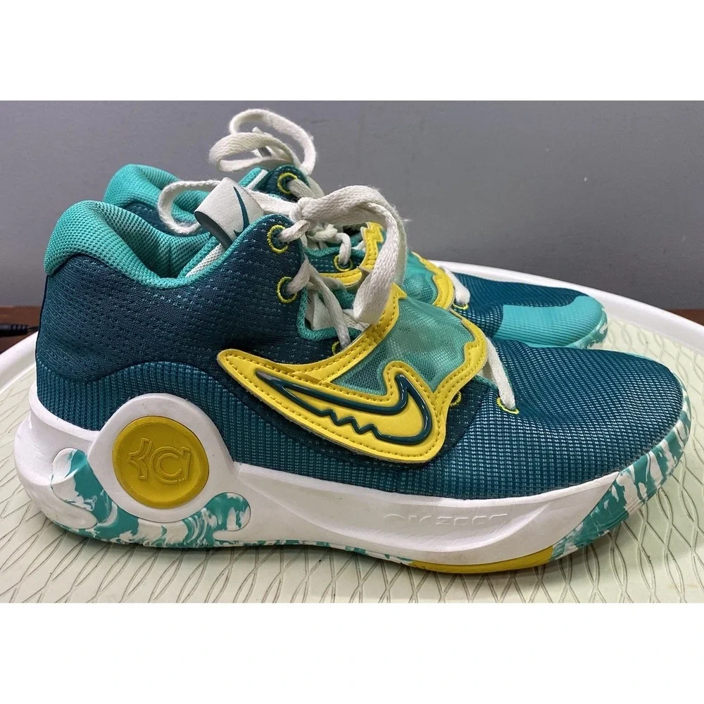 Nike KD Trey 5X Men's‎ Basketball Sneakers Jade/Geode Teal/Sail/Sulfur 8.5